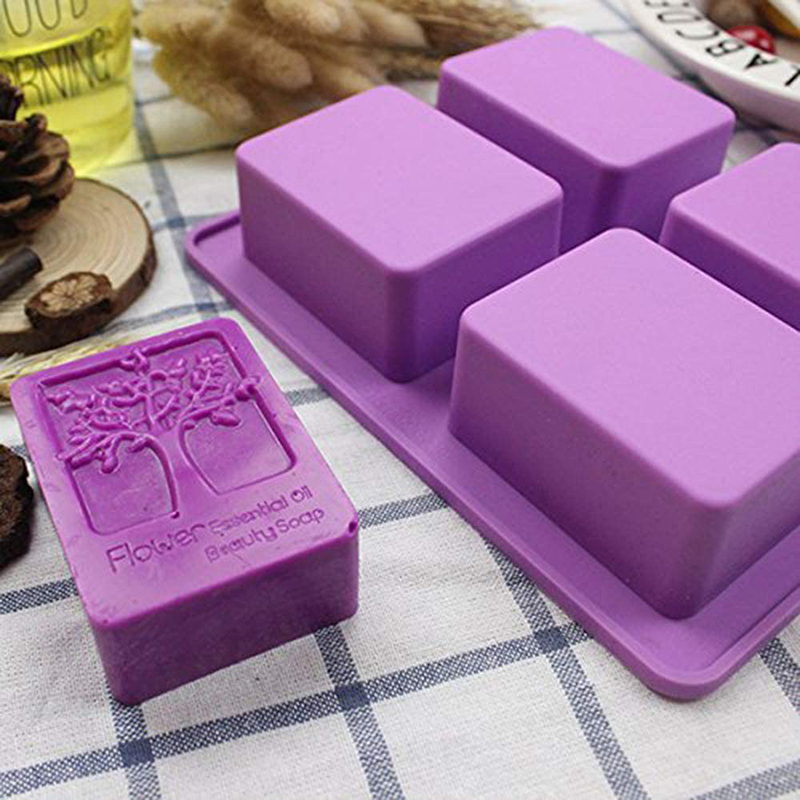 Soap Making Kit For Beginners - Rechteck Lebensbaum Silikon Seife Form Blume