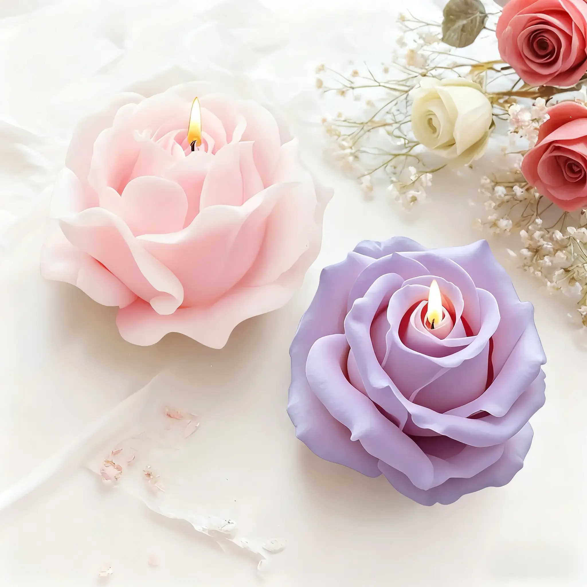 2-teiliges, romantisches 3D-Ro – Soap Making Gifts Bewertung und Preis