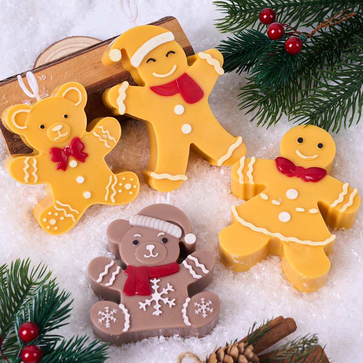 Lebkuchenmann-Bär Silikon-Kerz – Soap Making Gifts Bewertung und Preis