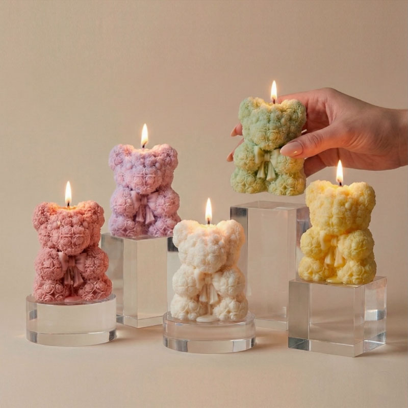 Rose Schleife Bär Kerze Siliko – Soap Making Gifts Bewertung und Preis