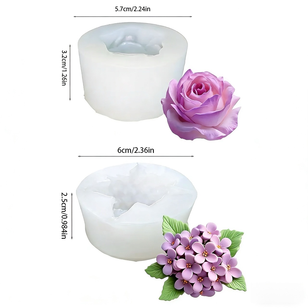 2-teiliges 3D-Silikonform-Set  – Soap Making Gifts Bewertung und Preis